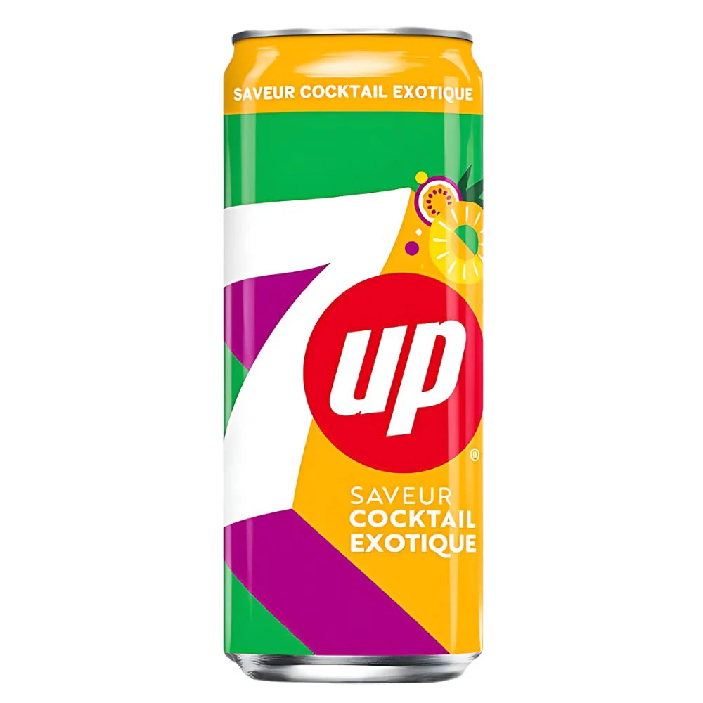 7 Up Cocktail Exotic, bevanda ai frutti esotici da 330ml