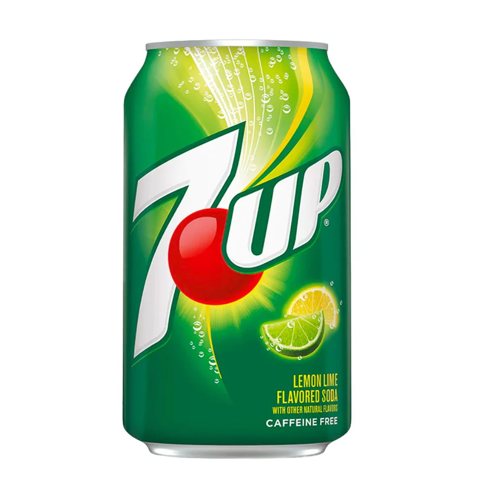 7 Up Lemon Lime, bevanda al gusto di lime e limone da 355ml