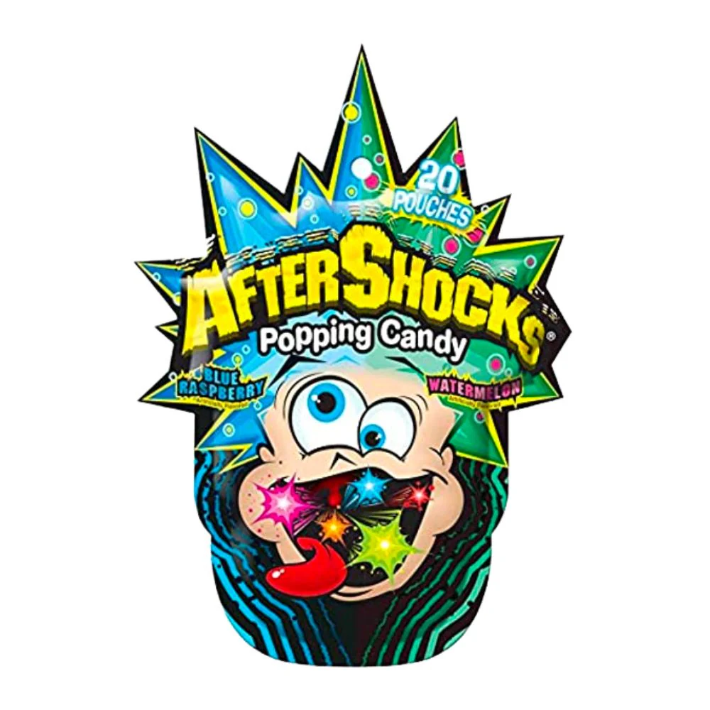 After Shocks Popping Candy, caramelle scoppiettanti alla frutta da 30g