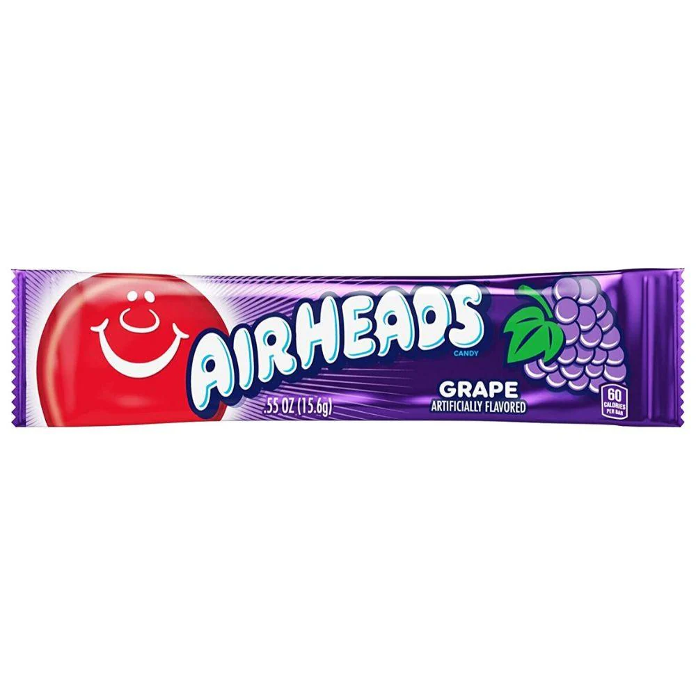 Airheads Grape, caramella all'uva da 16g