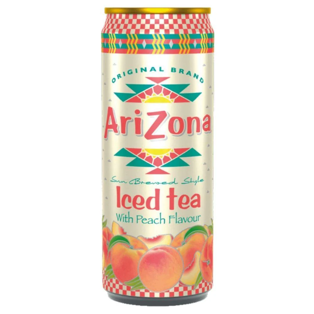 Arizona Iced Tea Peach, tè nero alla pesca da 330ml