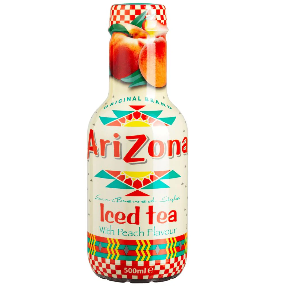 Arizona Iced Tea Peach, tè nero alla pesca da 500ml