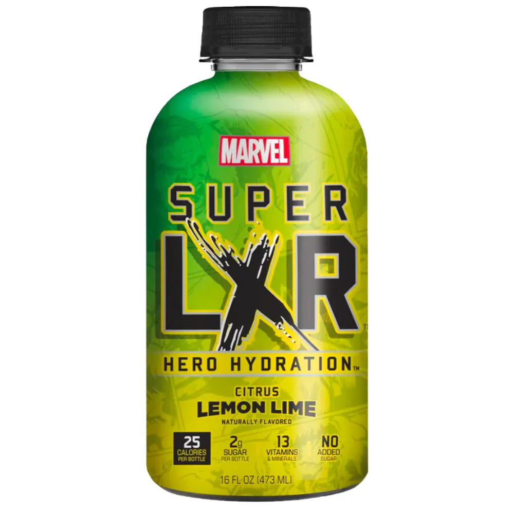 AriZona x Marvel Super LXR Hero Citrus Lemon Lime, energy drink al gusto di limone e lime da 473ml