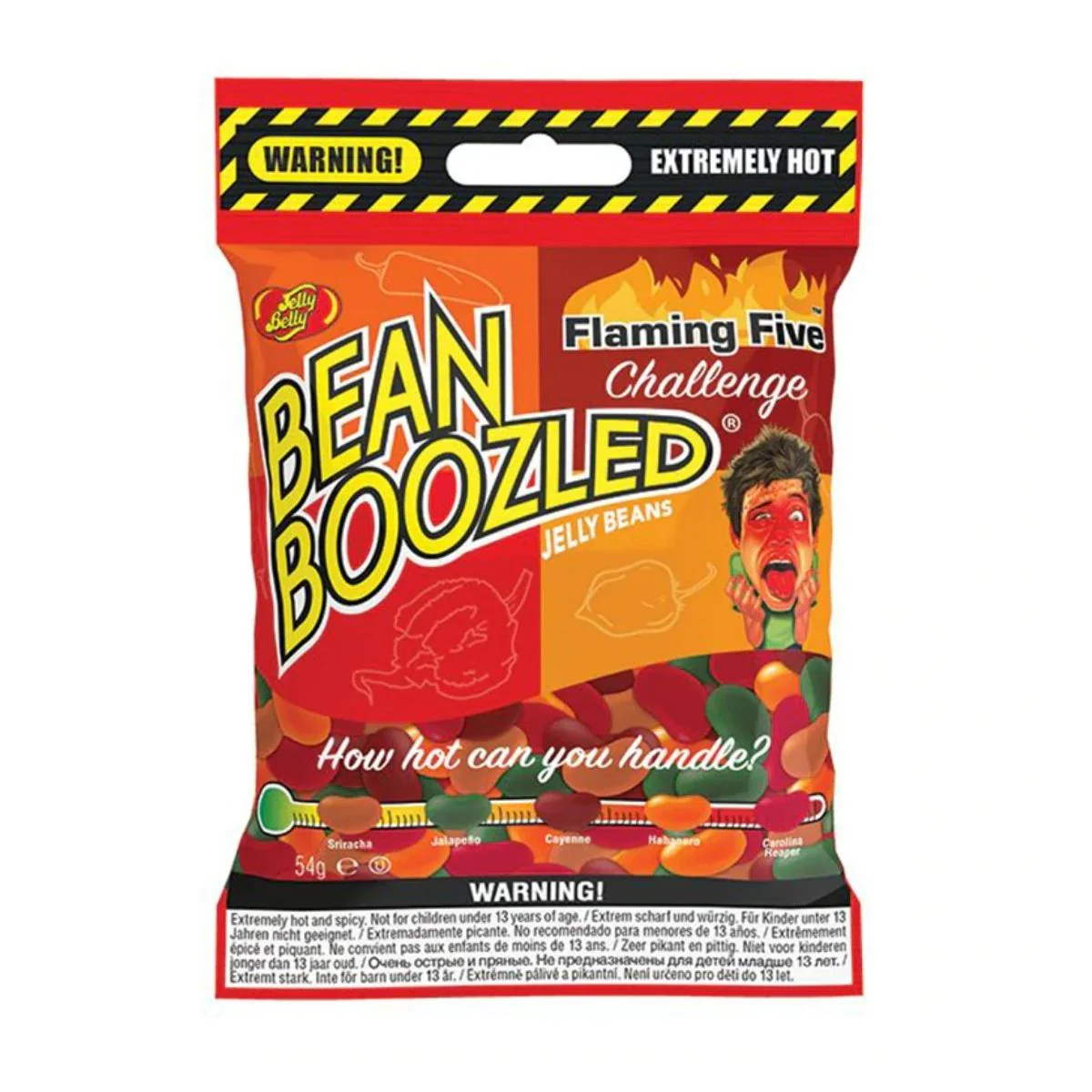 Bean Boozled Flaming Five Bag Challenge, caramelle al peperoncino da 54g