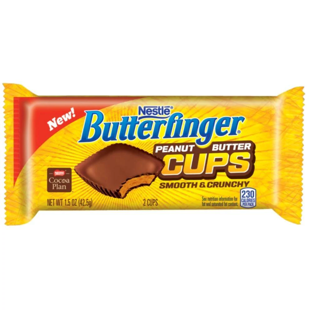 Nestlé Butterfinger Peanut Butter Cups, cioccolatini al burro d'arachidi da 42g