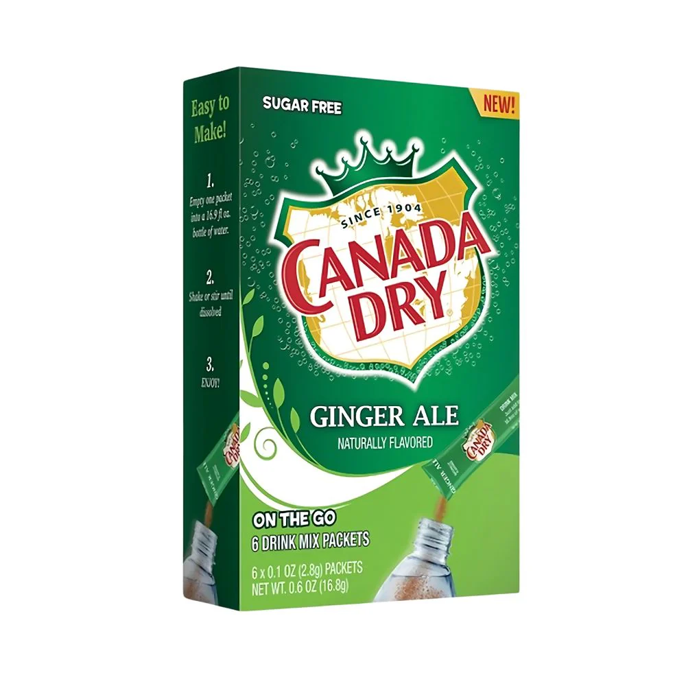 Canada Dry On The Go Ginger Ale Drink Mix, drink mix al gusto di zenzero da 15,6g