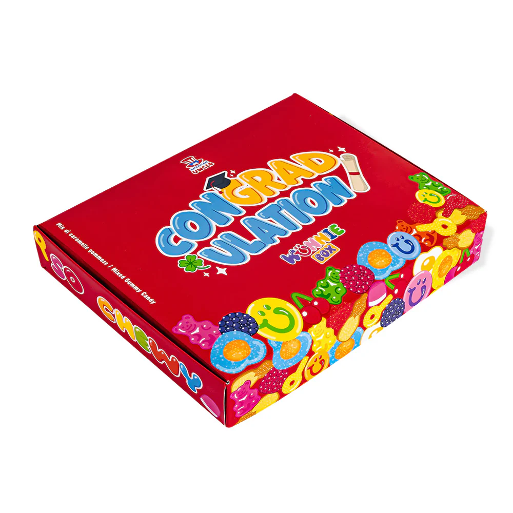 Wunnie box "Congradulation", scatola di caramelle gommose da comporre con le preferite del laureato - Image 2