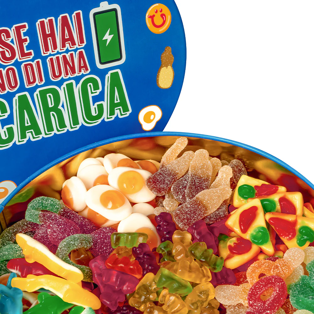 Wunnie Bucket "Apri se hai bisogno di una ricarica", latta di caramelle gommose da comporre con i tuoi gusti preferiti - 3 kg - Image 3