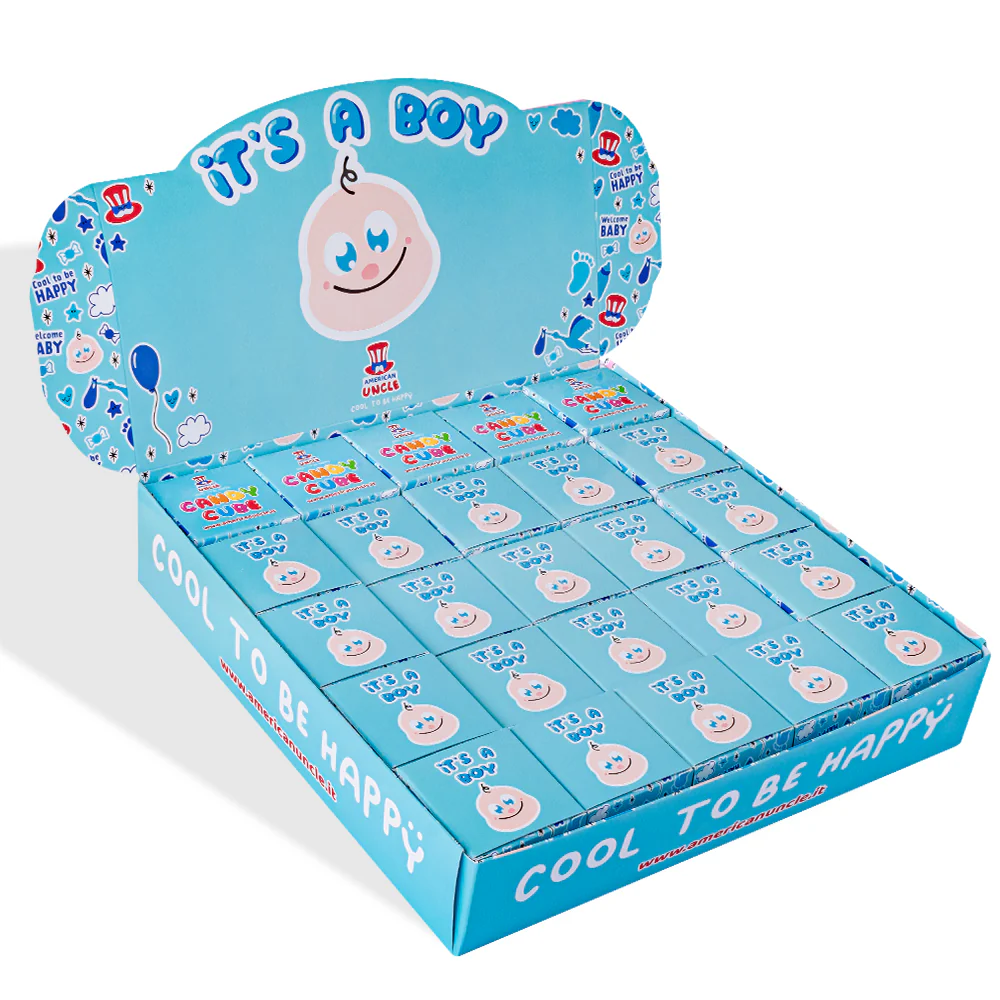 Candy Cube Kit "Party", scatoline di caramelle gommose da 50g ideali come gadget di fine festa (25, 50 o 75 pz) - Image 5