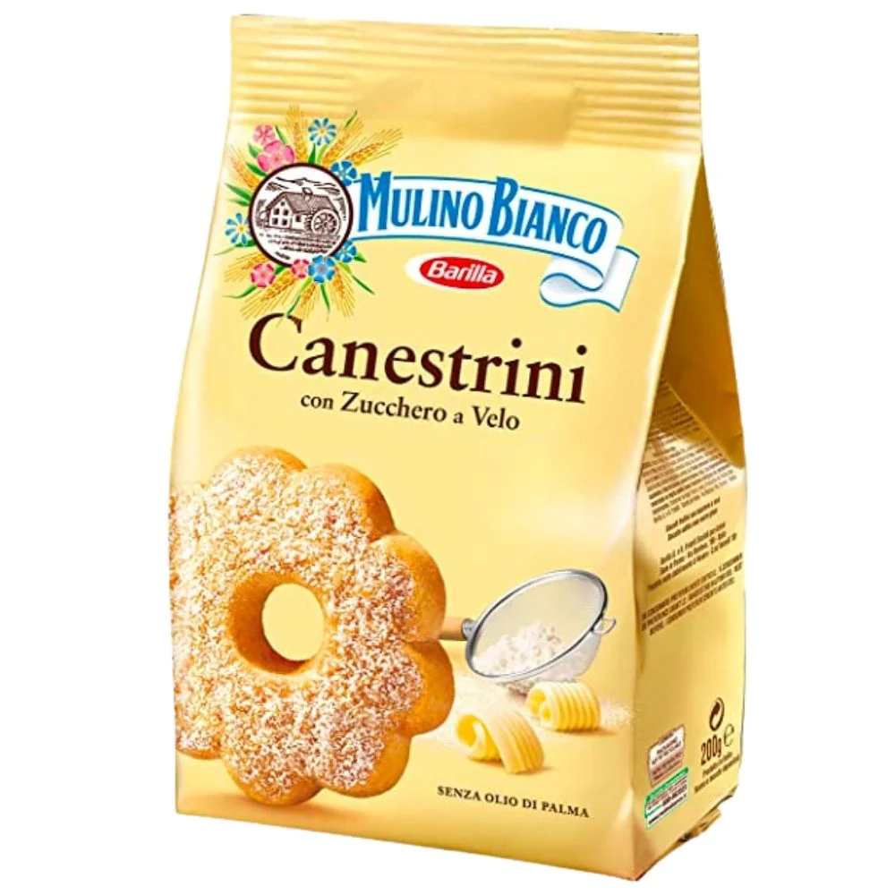 Canestrini Mulino Bianco, biscotti con zucchero a velo da 200g
