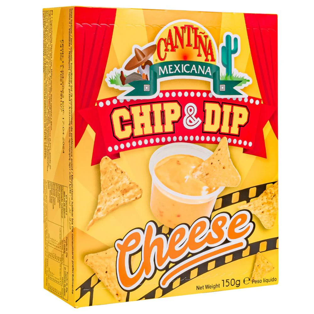 Cantina Mexicana Chip & Dip Cheese, nachos con salsa al formaggio da 150g