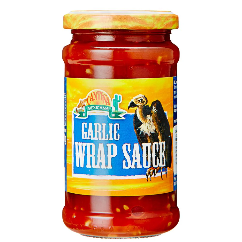 Cantina Mexicana Garlic Wrap Sauce, salsa all'aglio da 220g