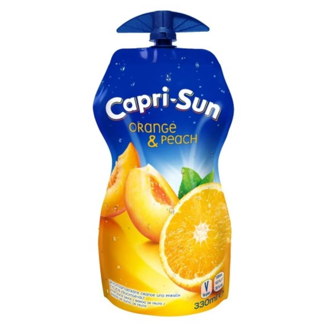 Capri Sun Orange Peach, succo all'arancia e alla pesca da 330ml