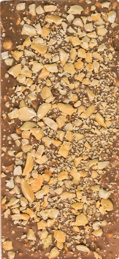 ChocoLetter Milk Choco & Peanuts, tavoletta di cioccolato al latte artigianale con arachidi da 100g - Image 4