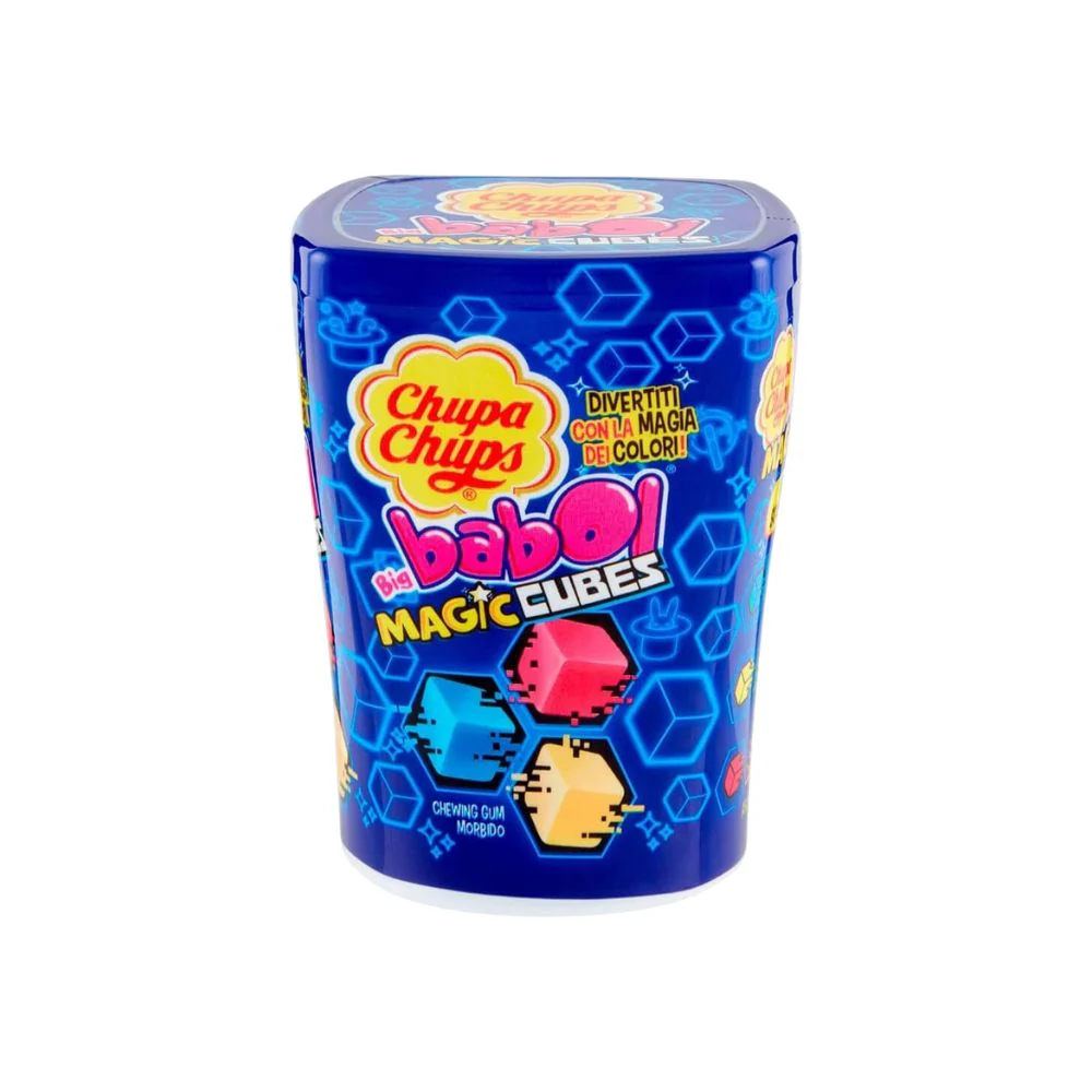 Chupa Chups Big Babol Magic Cubes, gomme da masticare al gusto tutti frutti da 86g