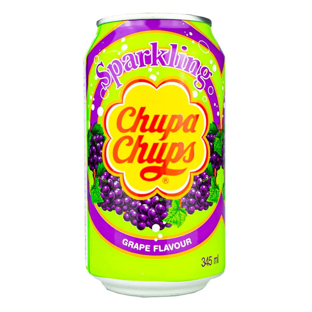 Chupa Chups Drink Uva, bevanda frizzante al gusto di uva da 345ml