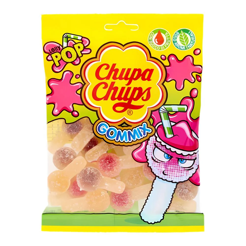 Chupa Chups Gommix, caramelle gommose gusti assortiti da 90g