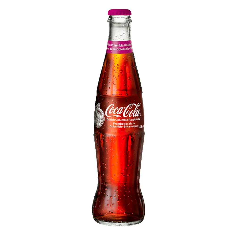 Coca Cola Columbia Raspberry, bevanda al gusto lampone da 355ml