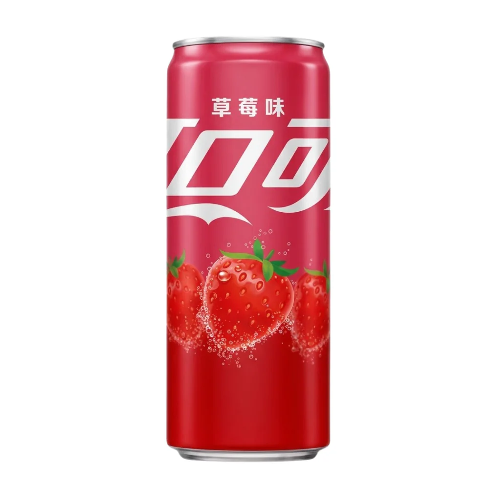 Coca-Cola Strawberry Chinese Edition, bevanda al gusto di fragola da 330ml
