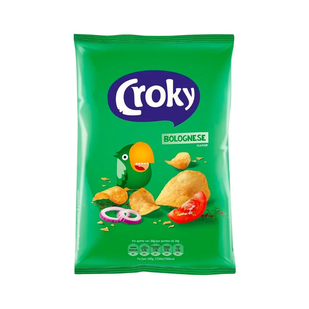 Croky Chips Bolognese, patatine al gusto di bolognese da 40g
