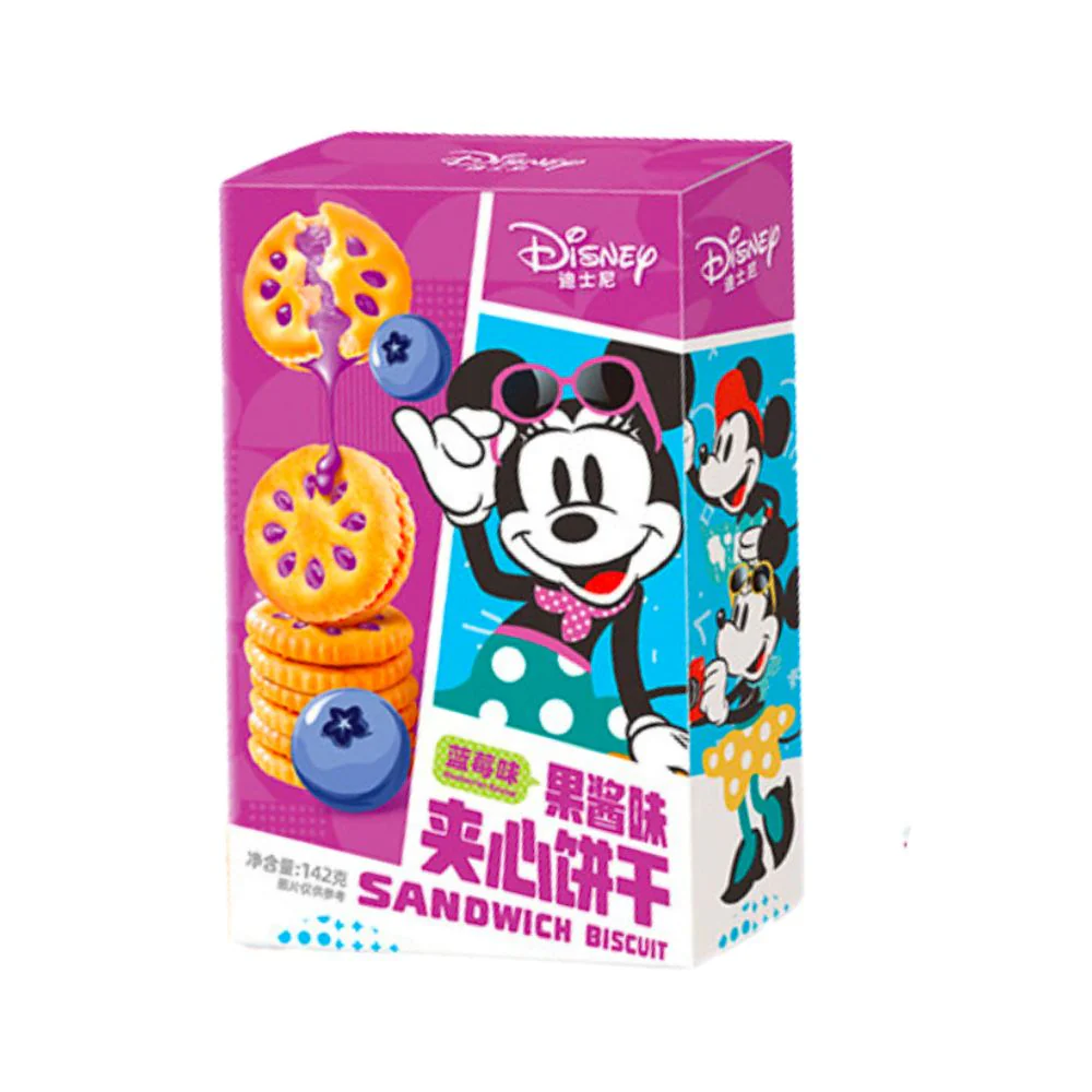 Disney Sandwich Biscuit Blueberry, biscotti con crema ai mirtilli da 142g