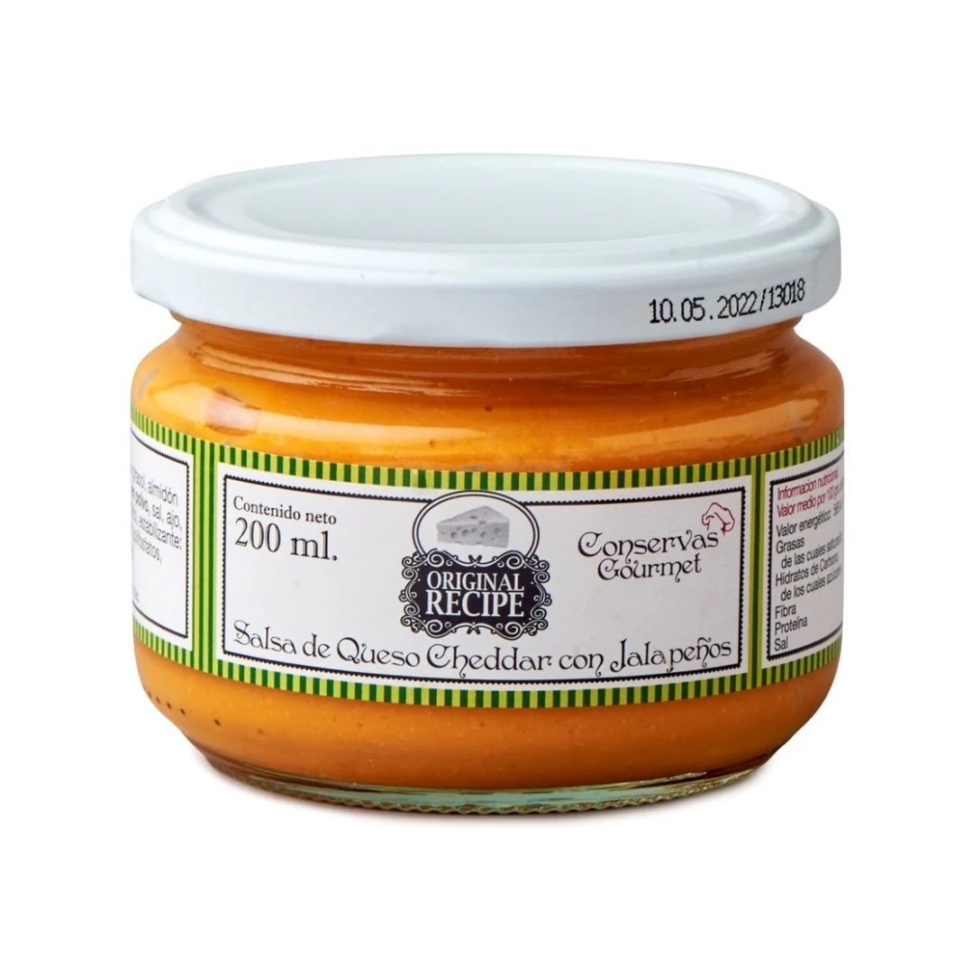 Don Ignacio Original Recipe Cheddar Sauce Mit Jalapeño, salsa al formaggio e peperoncino jalapeño da 200ml