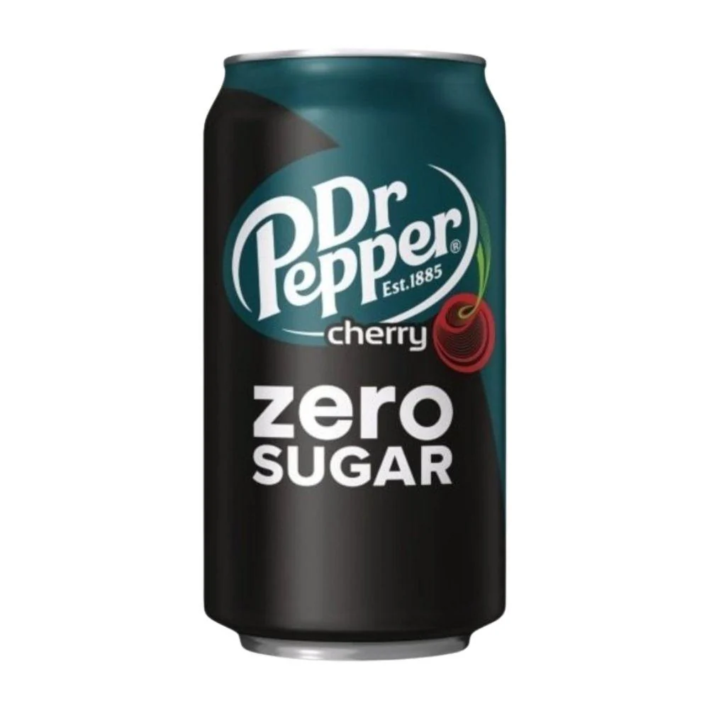 Dr Pepper Cherry Zero Sugar, bevanda alla ciliegia senza zuccheri da 355ml