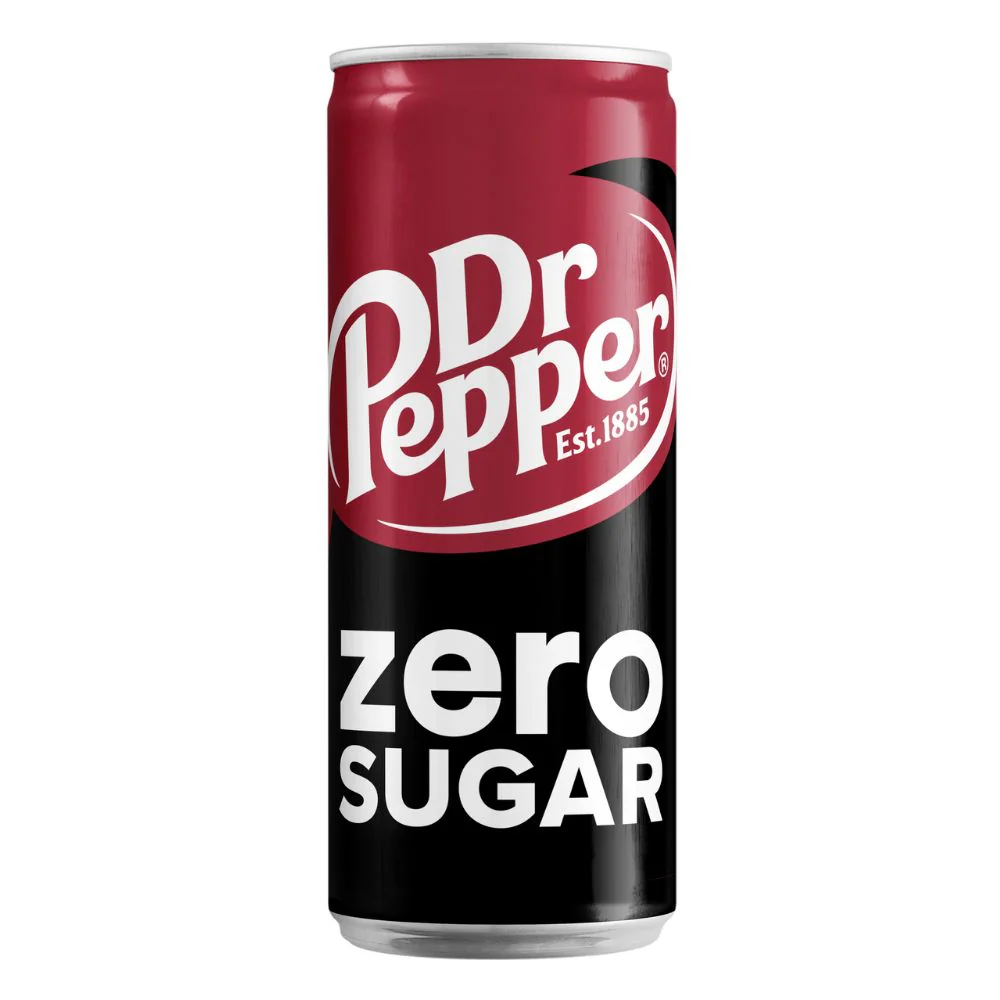 Dr Pepper Zero, bevanda alla vaniglia e alla ciliegia zero zuccheri da 330ml