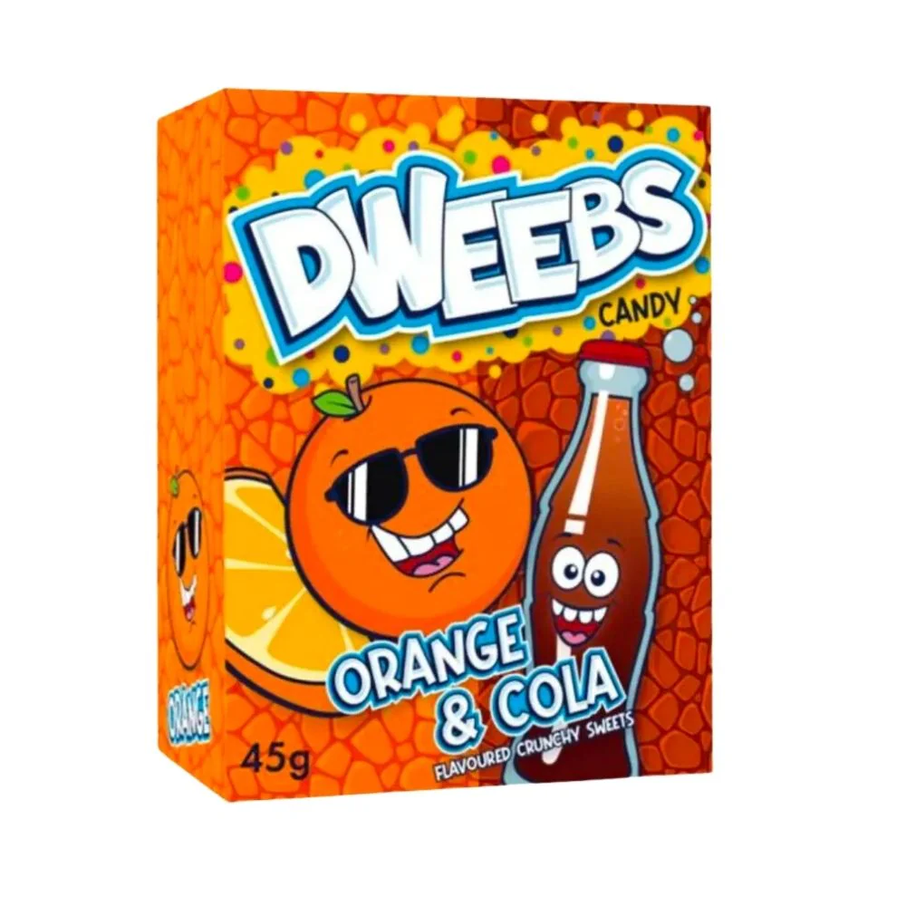 Dweebs Orange & Cola, caramelle aspre all'arancia e alla cola da 45g