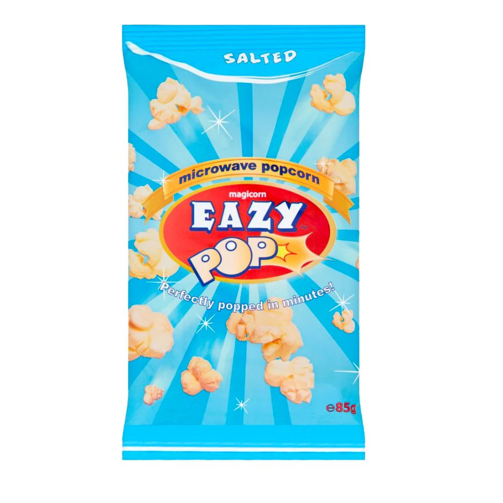 Eazy Popcorn Salted, popcorn salati da 85g