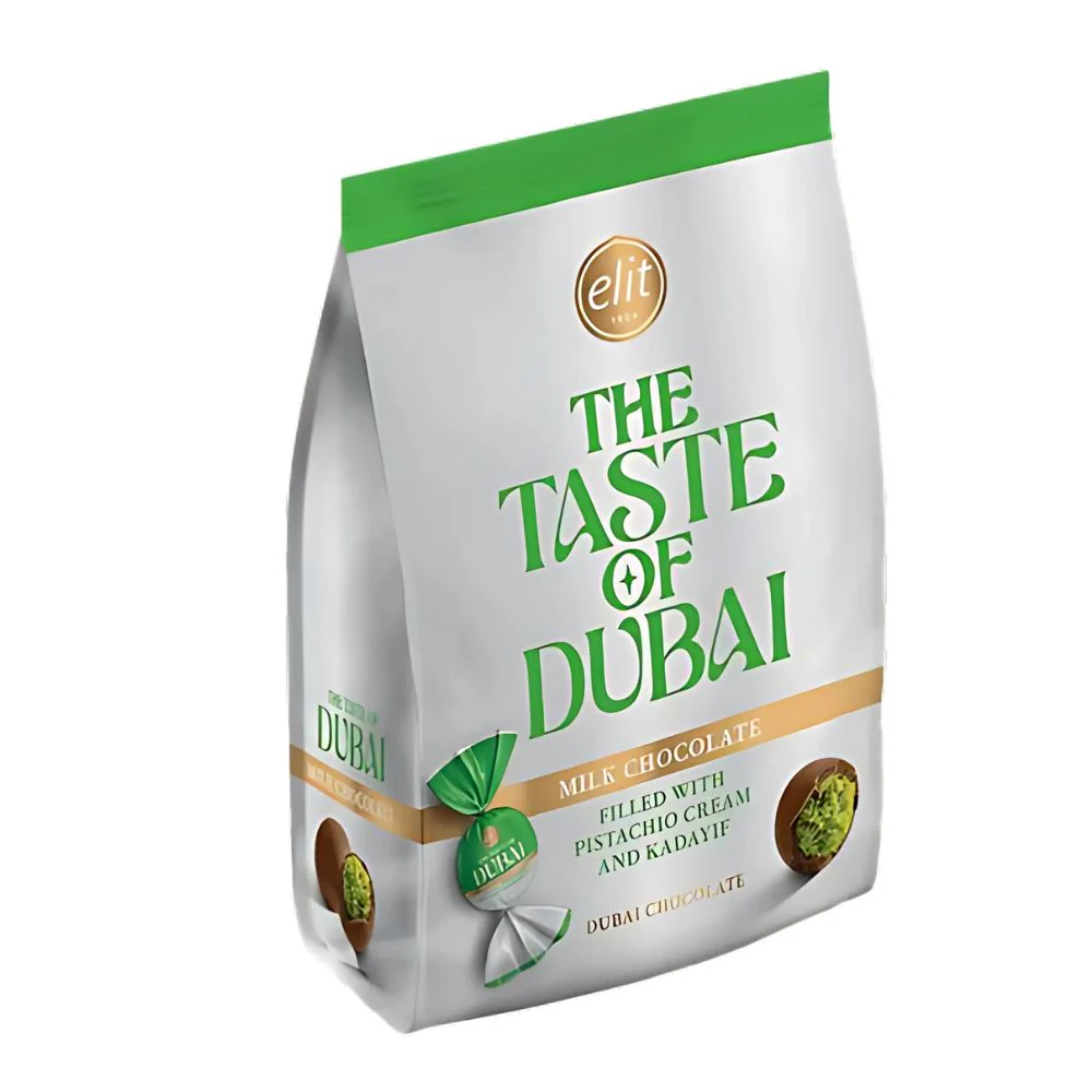 Elit Dubai Chokoballs, cioccolatini al latte con crema di pistacchio e Kadayif da 96g