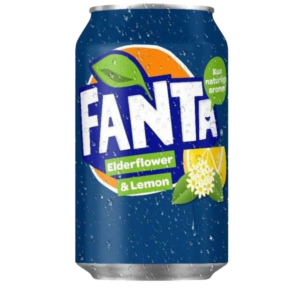 Fanta Eldenflower & Lemon, bevanda al gusto di sambuco e limone da 330ml