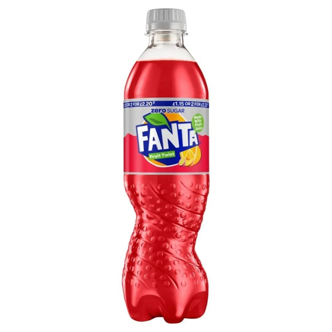 Fanta Fruit Twist Zero, bevanda alla frutta senza zuccheri da 500ml