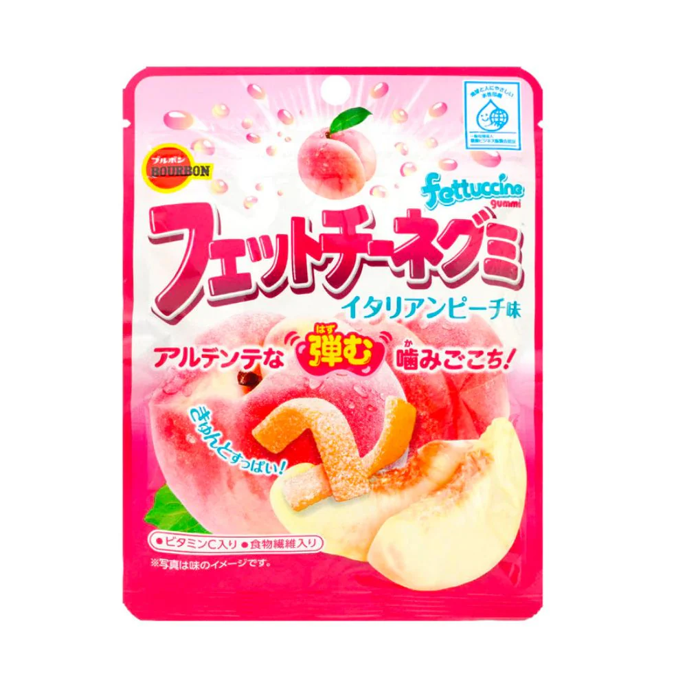 Fettuccine Gummy Italian Peach, caramelle al gusto pesca da 50g