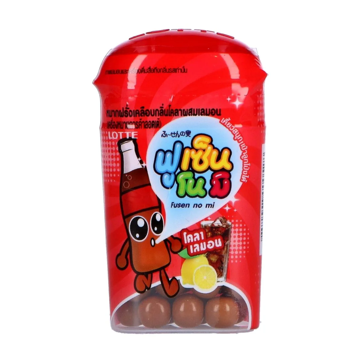 Fusen No Mi Cola Lemon Gum, gomme al gusto di cola e limone da 15g