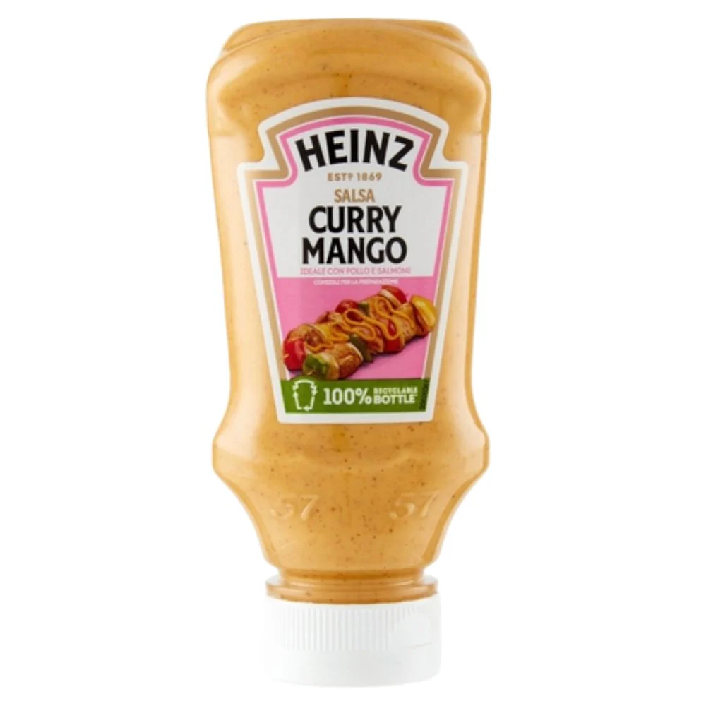 Heinz Curry Mango Sauce, salsa cremosa al curry e mango da 225g