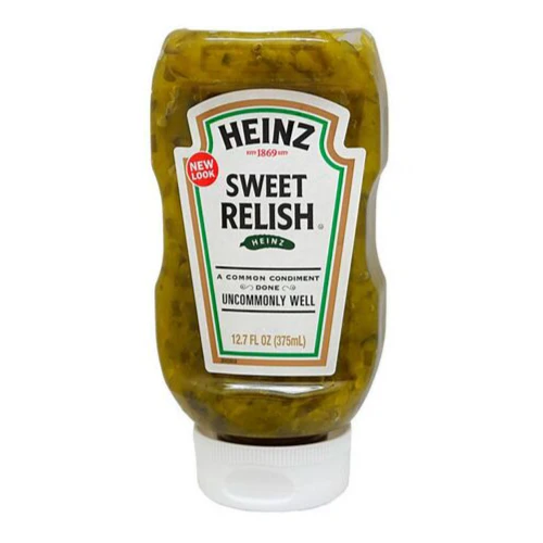 Heinz Sweet Relish Squeeze, confezione di condimento al cetriolo dolce da 296 ml