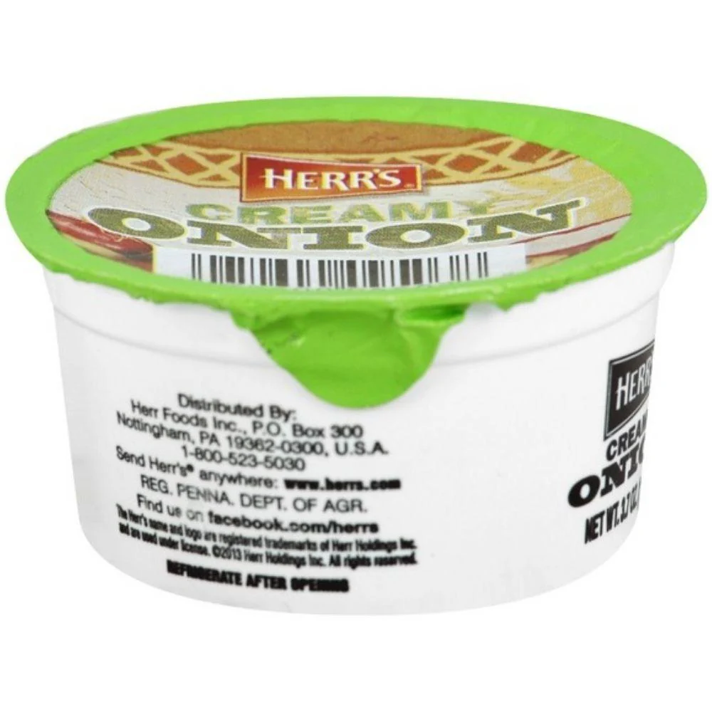 Herr's Creamy Onion Dip Cup, salsa alla cipolla da 105g