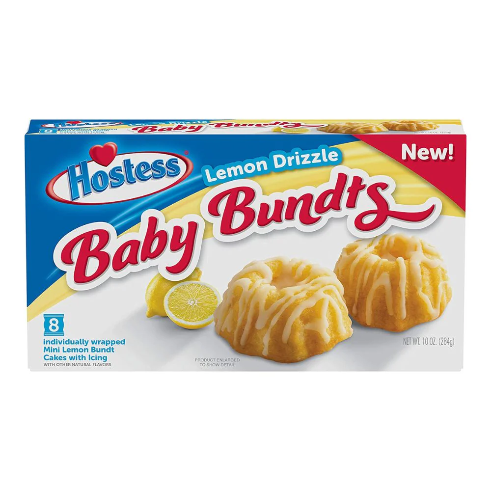 Hostess Baby Bundts Lemon Drizzle, tortini al limone da 284g