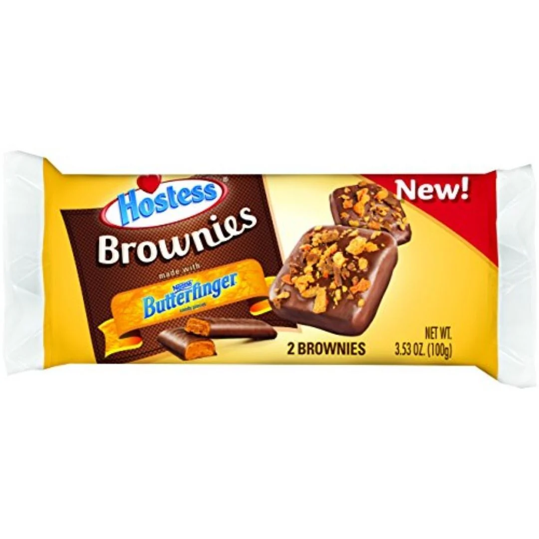 Hostess Brownies Butterfinger, brownies al burro d'arachidi da 50g