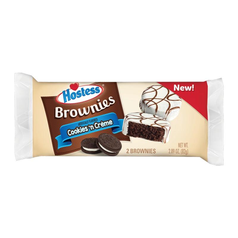 Hostess Brownies Cookies'n Crème, brownies a crema e cioccolato nel formato maxi