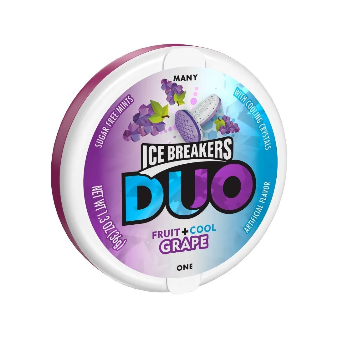 Ice Breakers Duo Grape, mentine all'uva da 36g