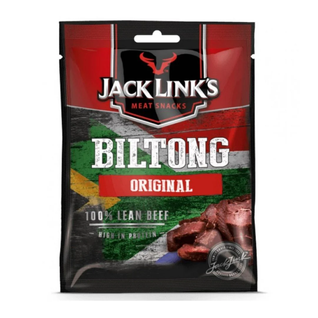 Jack Link's Biltong Original, confezione di carne essiccata aromatizzata "Biltong" da 40g