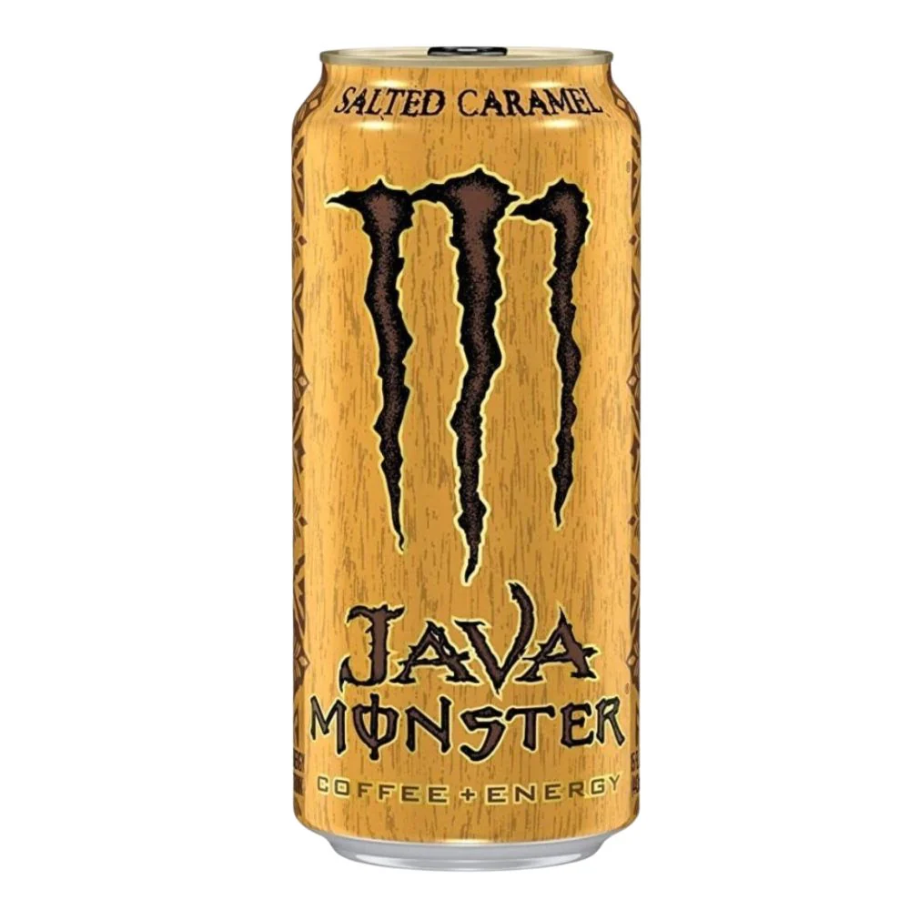 Java Monster Salted Caramel, energy drink al caffe e caramello da 444ml