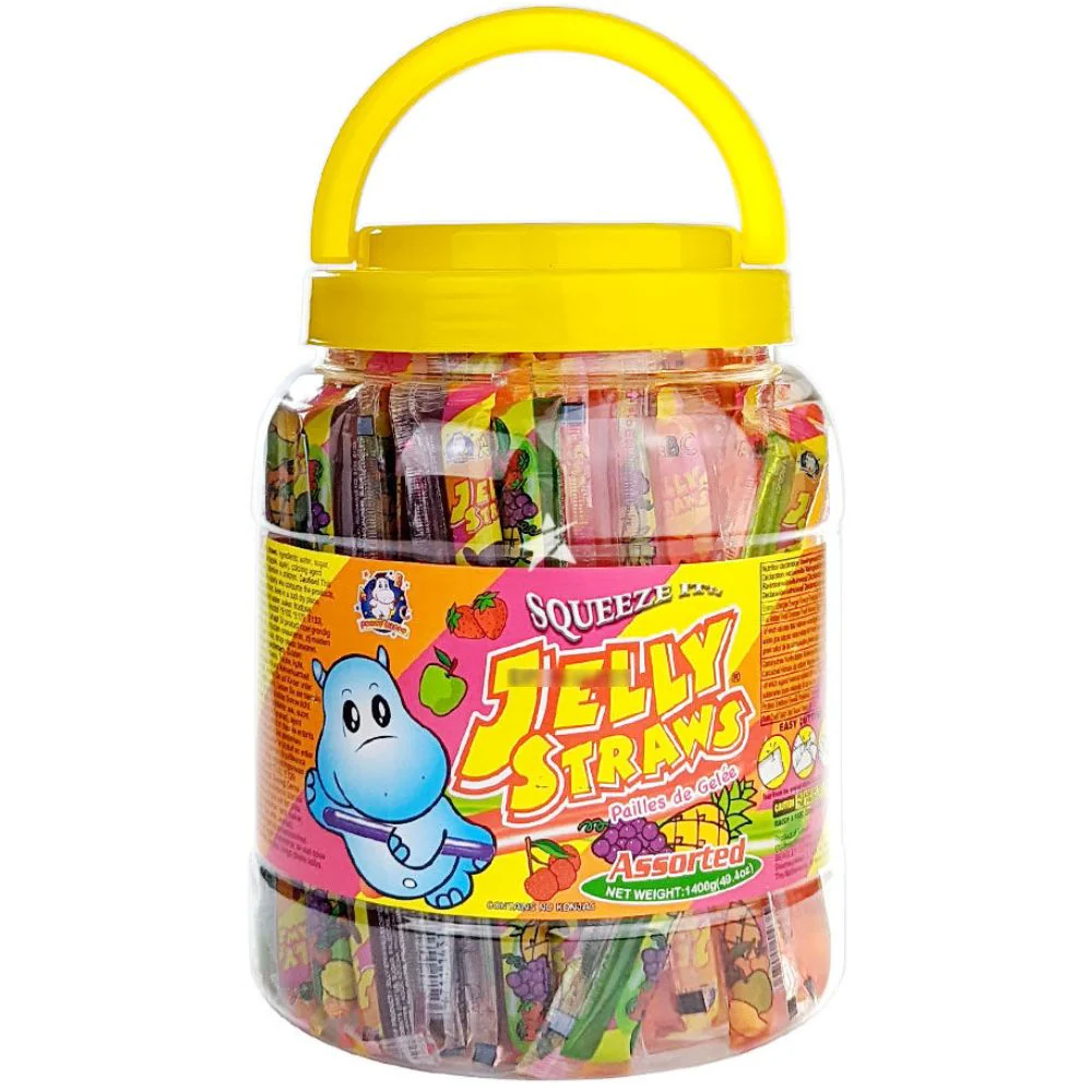 Jelly Straws Pailles De Gelée Assorted, gelatine alla frutta da 1400g