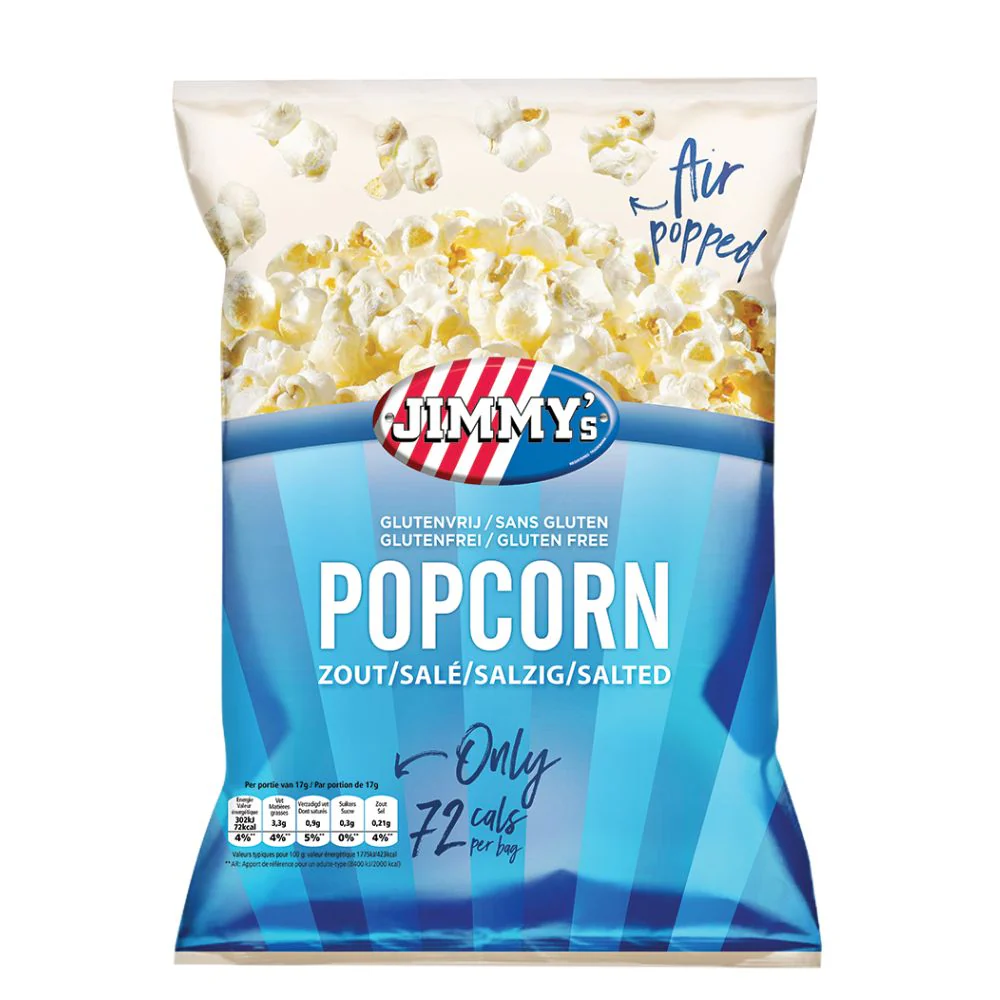 Jimmy's Popcorn Salty, popcorn salati da 17g