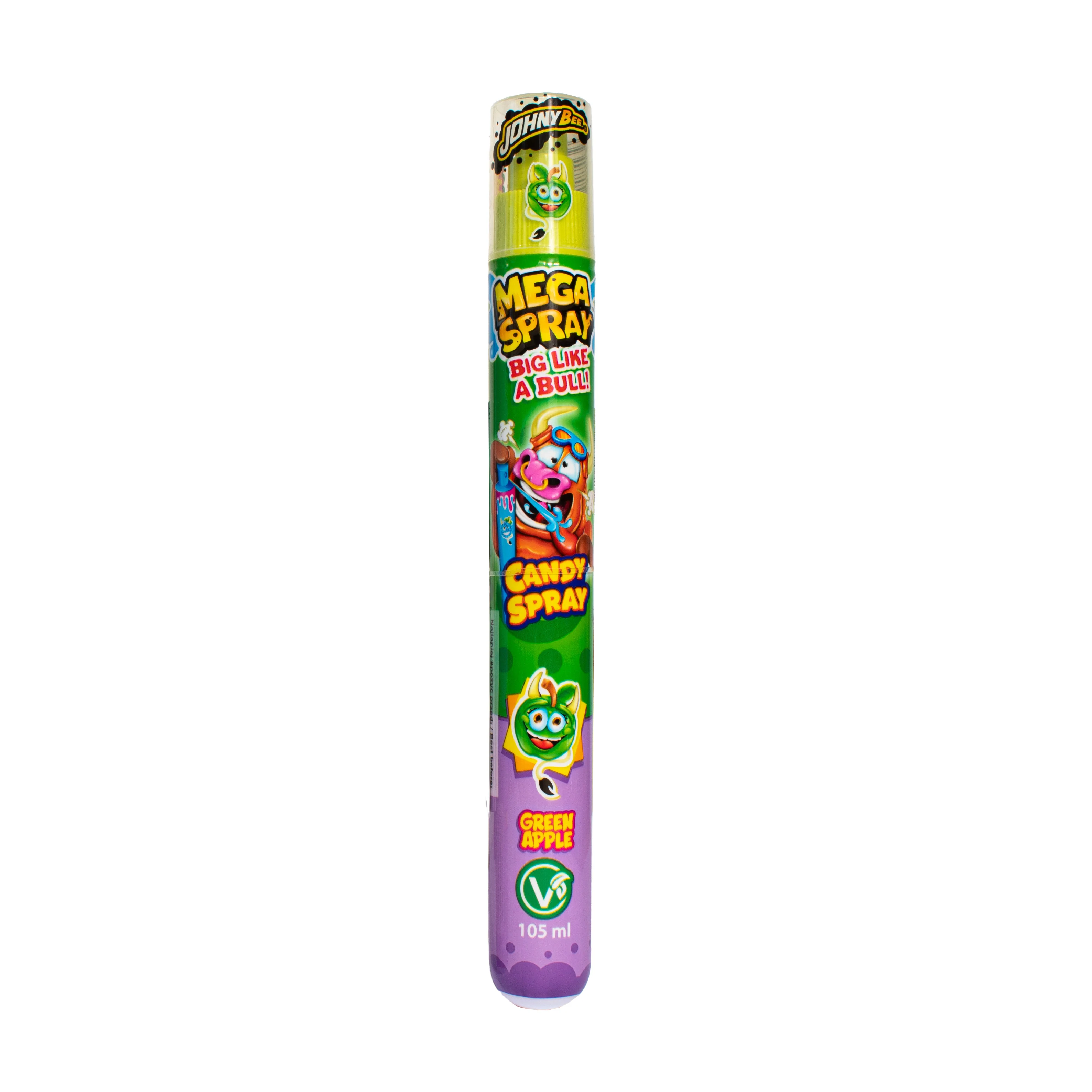 Johny Bee Mega Spray Big Like a Bull! Green Apple, caramella liquida alla mela verde da 105ml