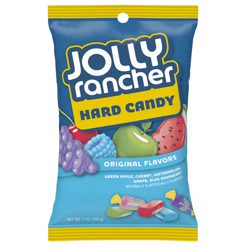 Jolly Rancher Hard Candy Original Flavors, caramelle alla frutta nel formato da 85g