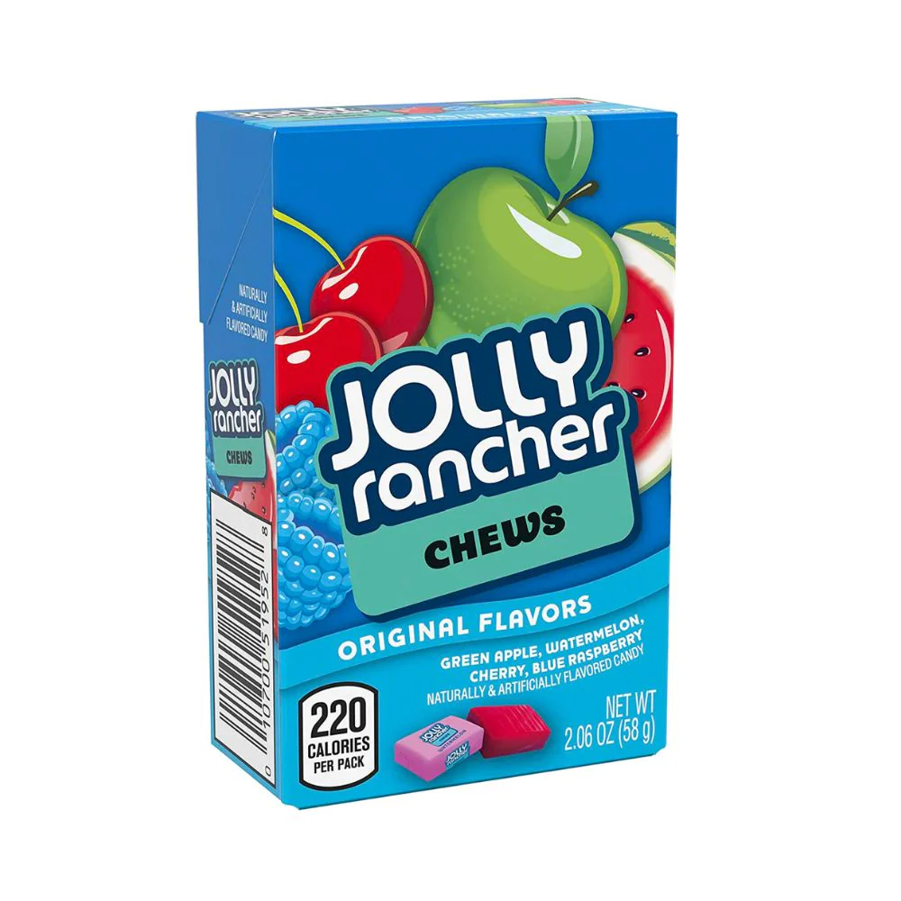 Jolly Rancher Chews Original Fruit, chewing gum alla frutta da 58g