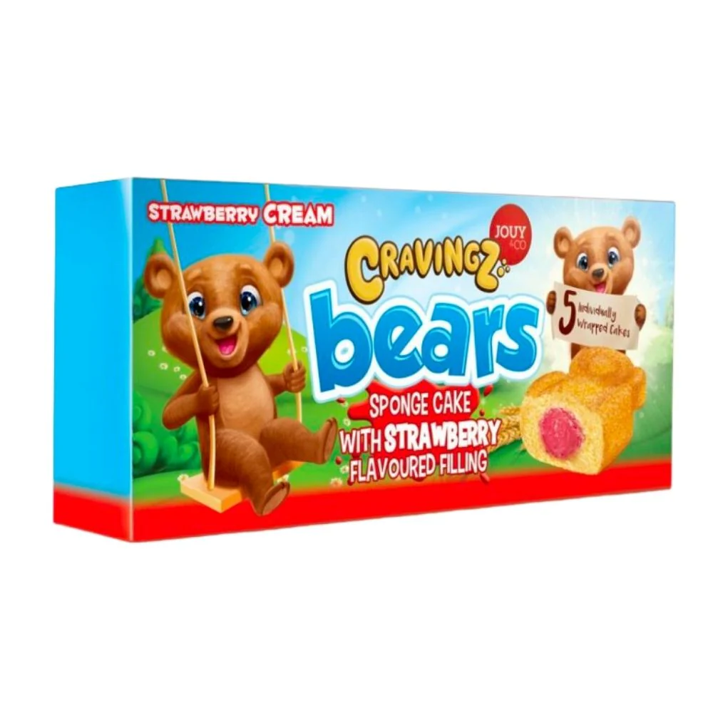 Jouy&Co CravingBears, merendine con crema alla fragola da 200g